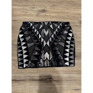 Size XS Express Sequins Mini Skirt